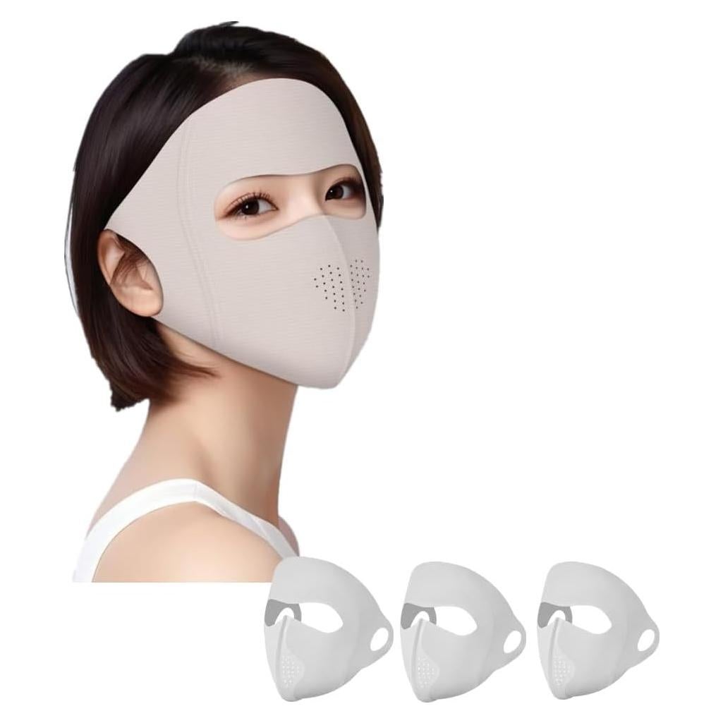 Paquete de 3 Máscaras Faciales de Protección Solar UPF50+