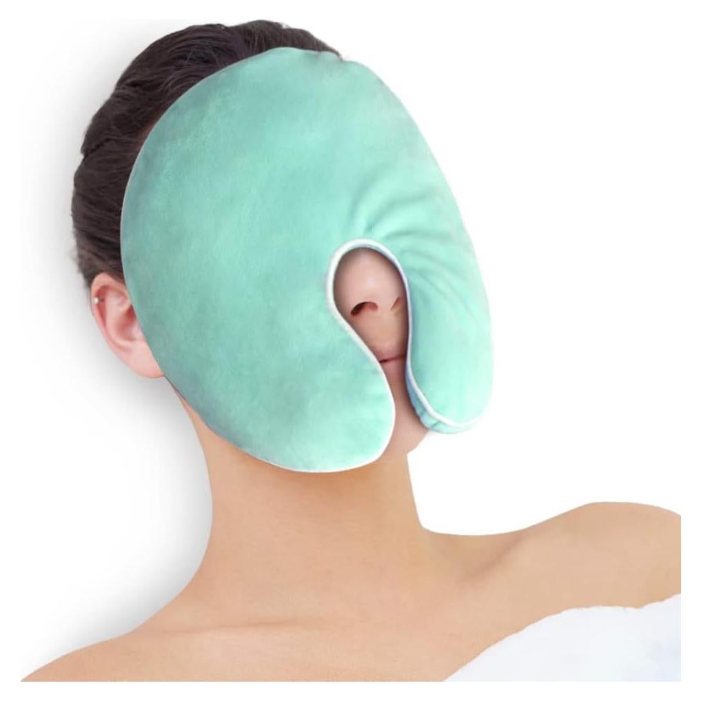 Máscara Calor Alivio Sinusal NEWGO Verde 20.7x10.4cm