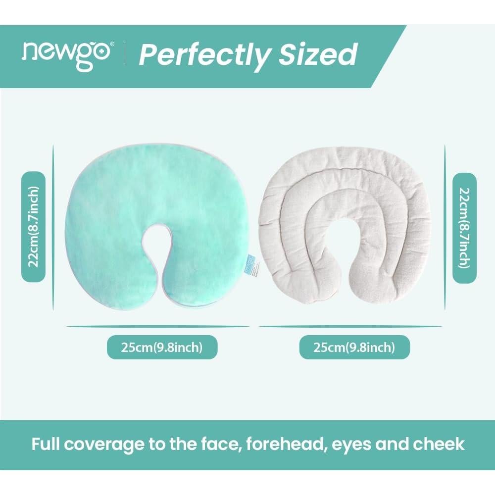 Máscara Calor Alivio Sinusal NEWGO Verde 20.7x10.4cm