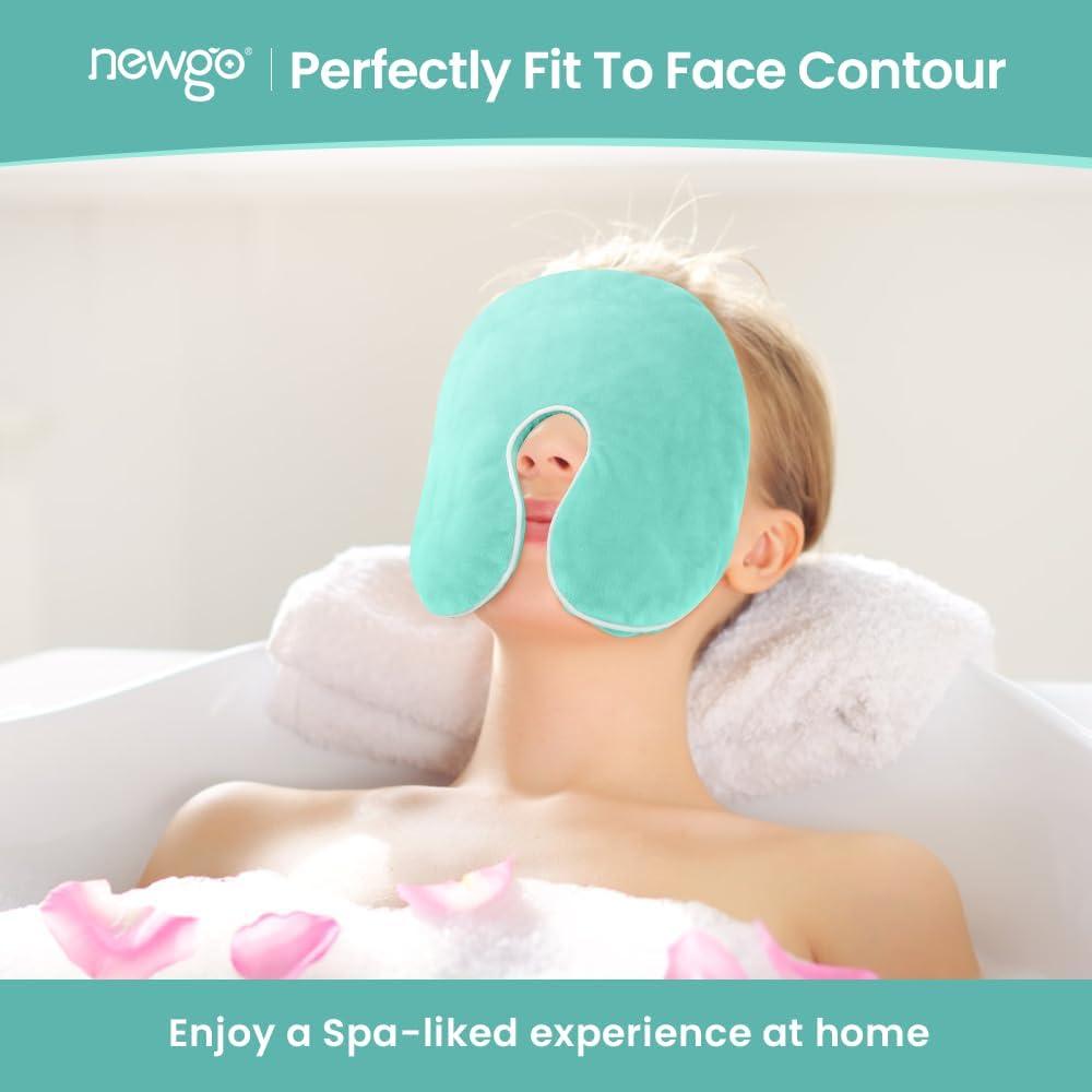 Máscara Calor Alivio Sinusal NEWGO Verde 20.7x10.4cm