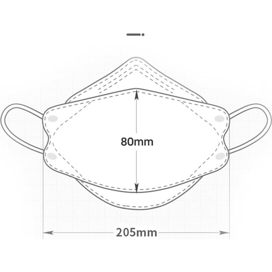 Mascarillas Faciales Rmaytiked 50 Pcs 4 Capas 3D Multicolores