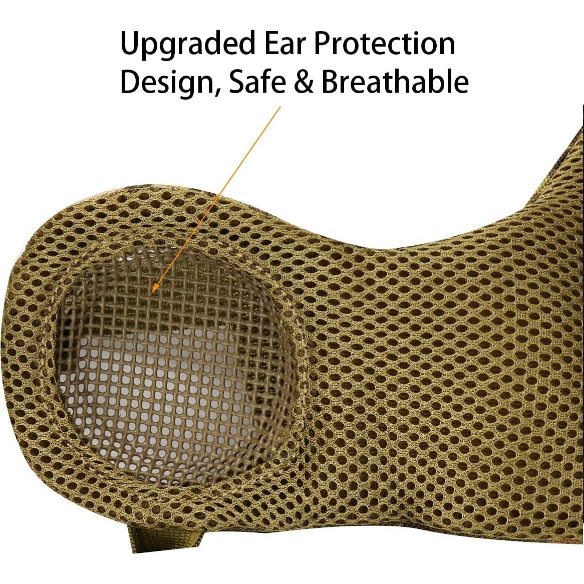 Máscara de Malla Airsoft AOUTACC AT, Protección 600 FPS