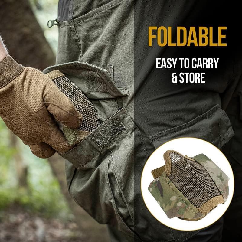 Máscara Táctica Plegable OneTigris con Protección para Oídos