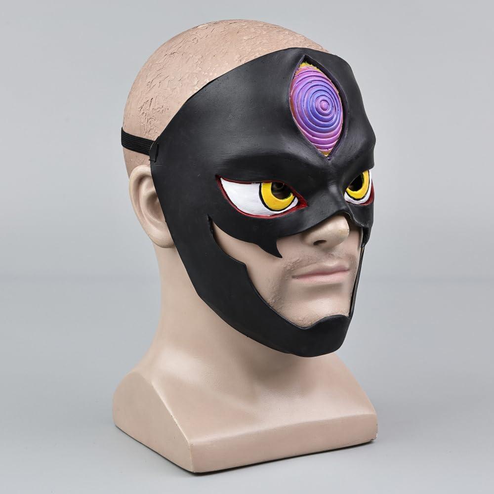 Máscara de Cosplay de Medio Rostro JCvCX Ojo Maligno Láttex