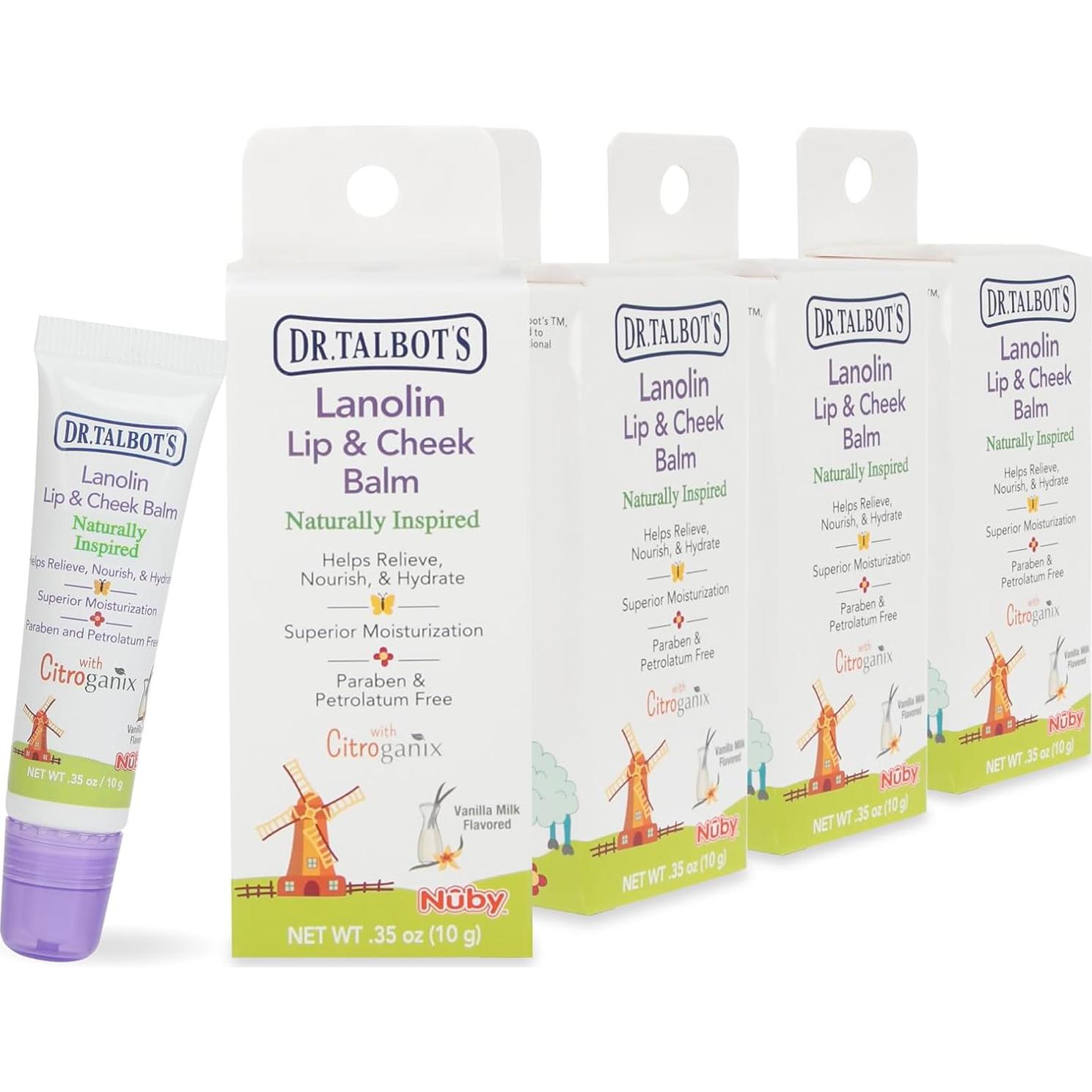 Bálsamo Labial y de Mejillas Dr. Talbot 4x9.92g Lanolina