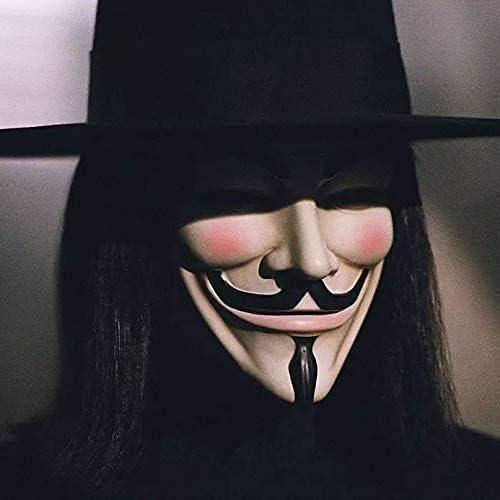 Máscara V de Vendetta NEVLANTII para Disfraz de Halloween