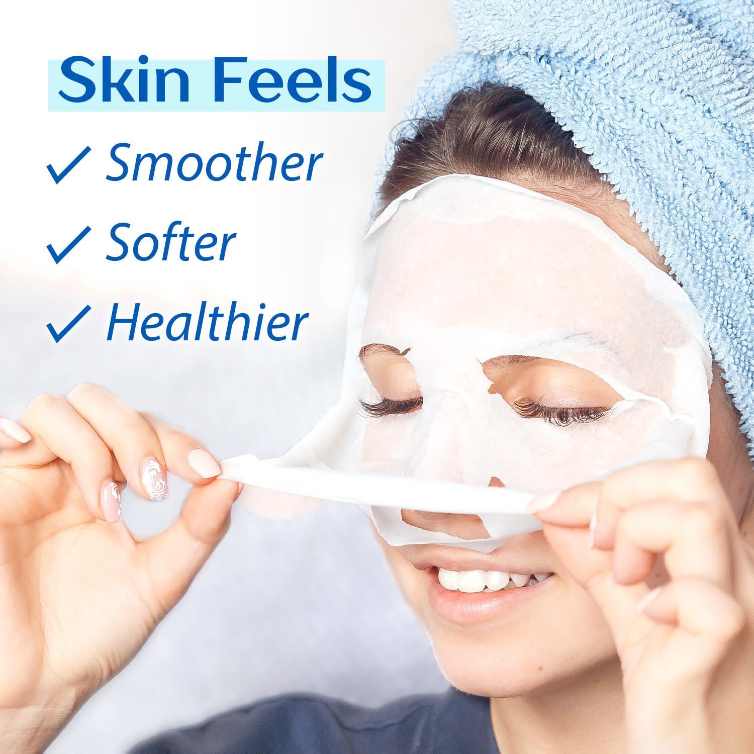 Mascarillas Faciales Hidratantes Ebanel - 20 Piezas Colágeno