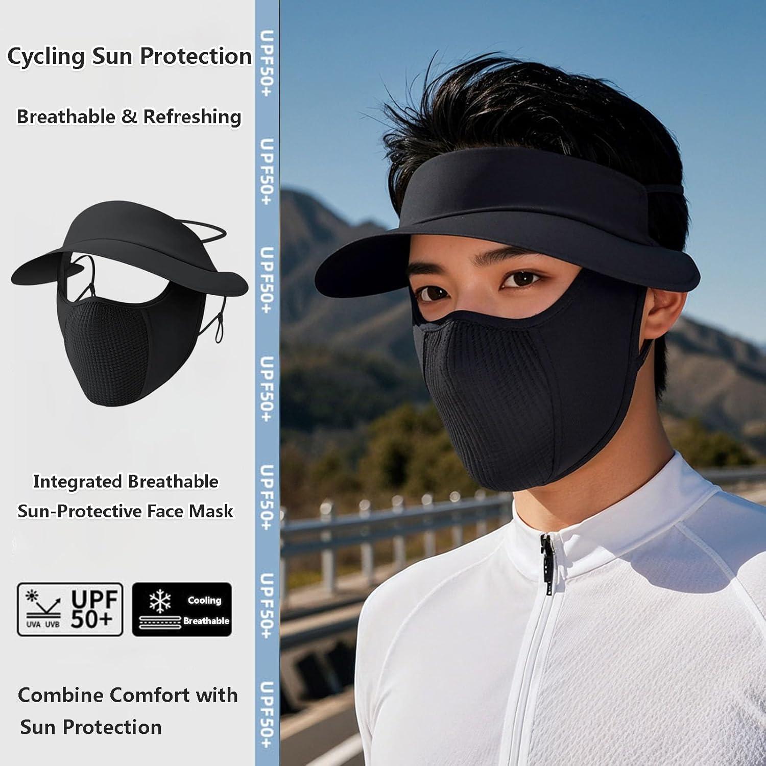 Máscara de Protección Solar Unisex UPF 50+ con Visera Ancha