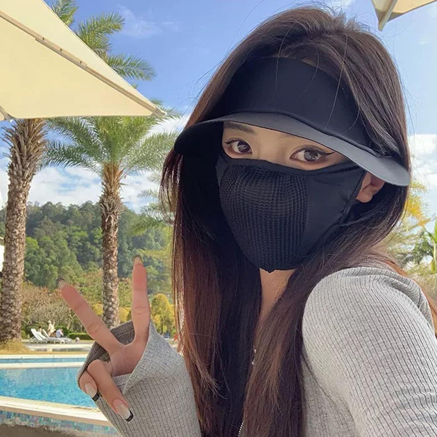 Máscara de Protección Solar Unisex UPF 50+ con Visera Ancha