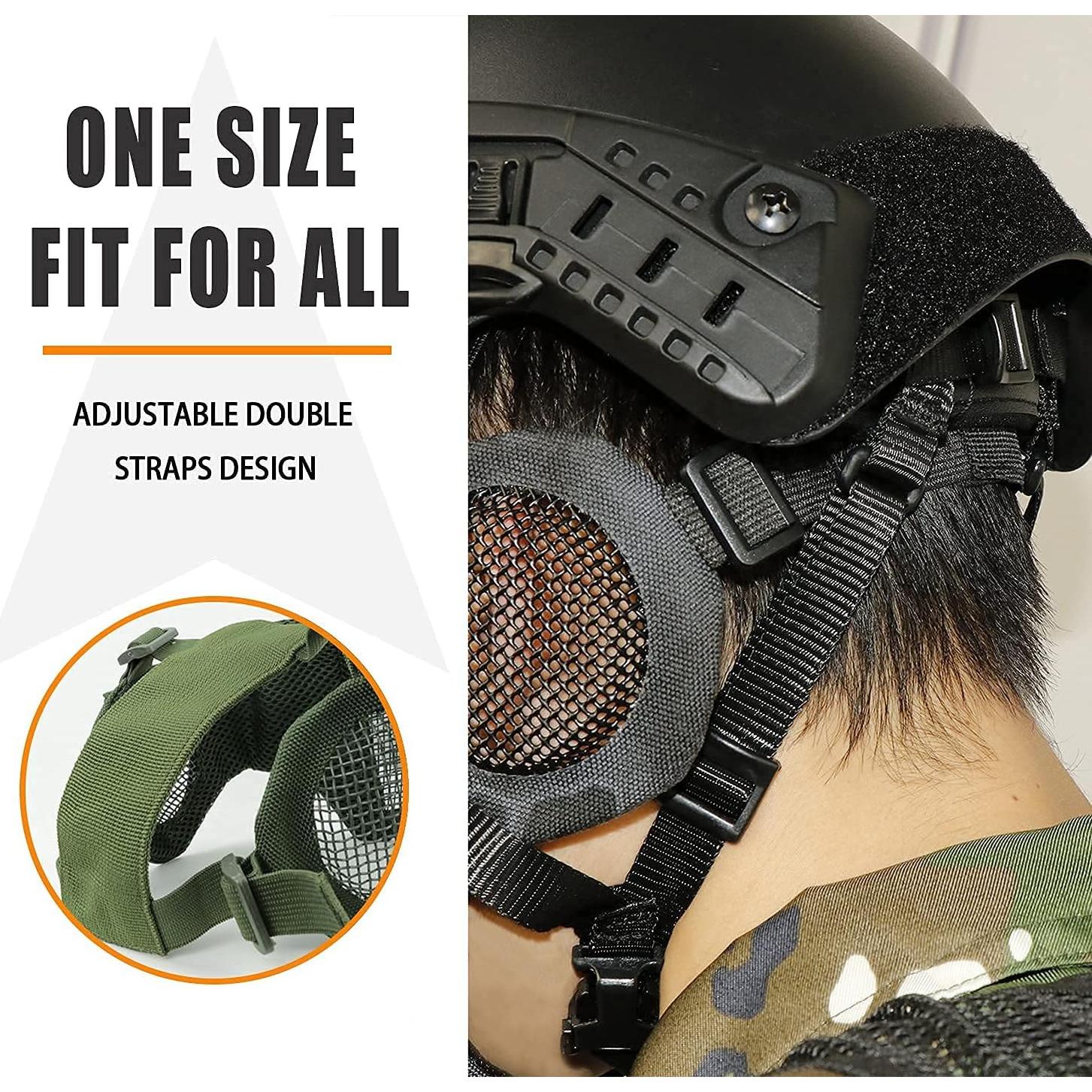 Conjunto de Protección Airsoft AOUTACC - Máscara y Gafas Tácticas