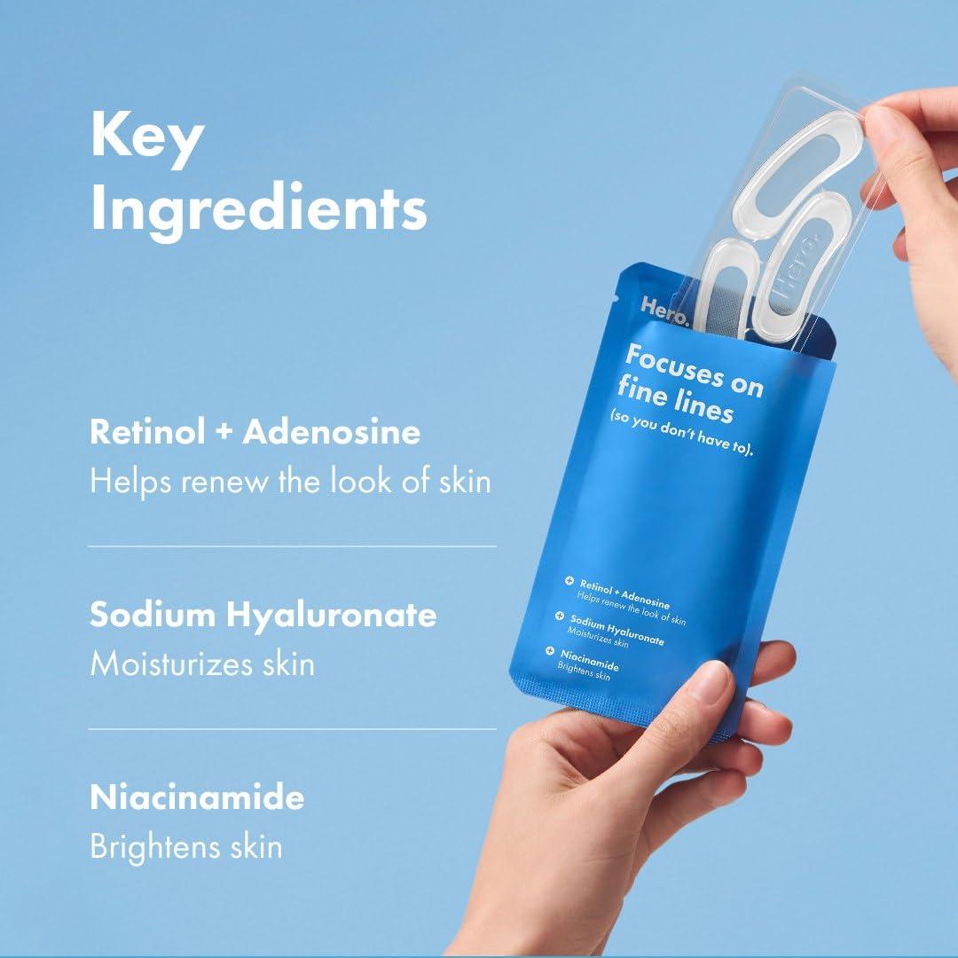 HERO COSMETICS Mighty Patch Parches para Líneas Finas con Retinol - 6 Unidades