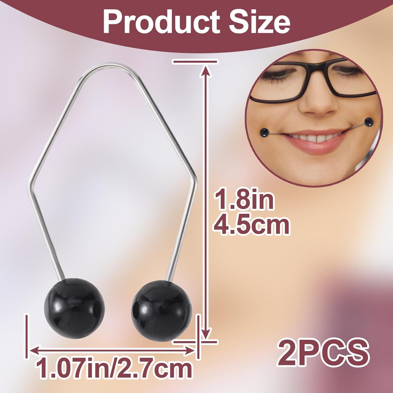 Creador de Hoyuelos Facial SmallCat 2PCS Negro - Ejercitador Muscular