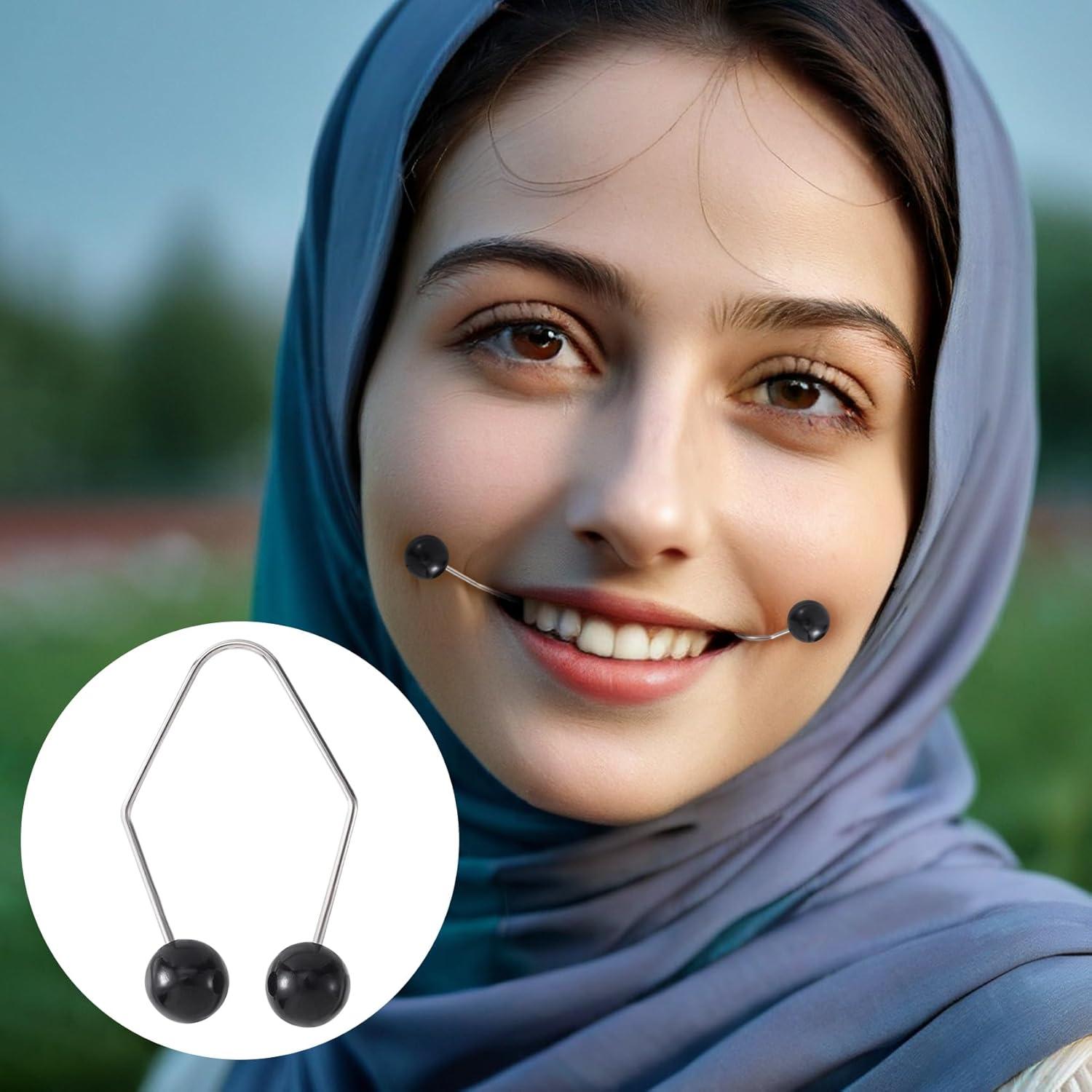 Creador de Hoyuelos Facial SmallCat 2PCS Negro - Ejercitador Muscular