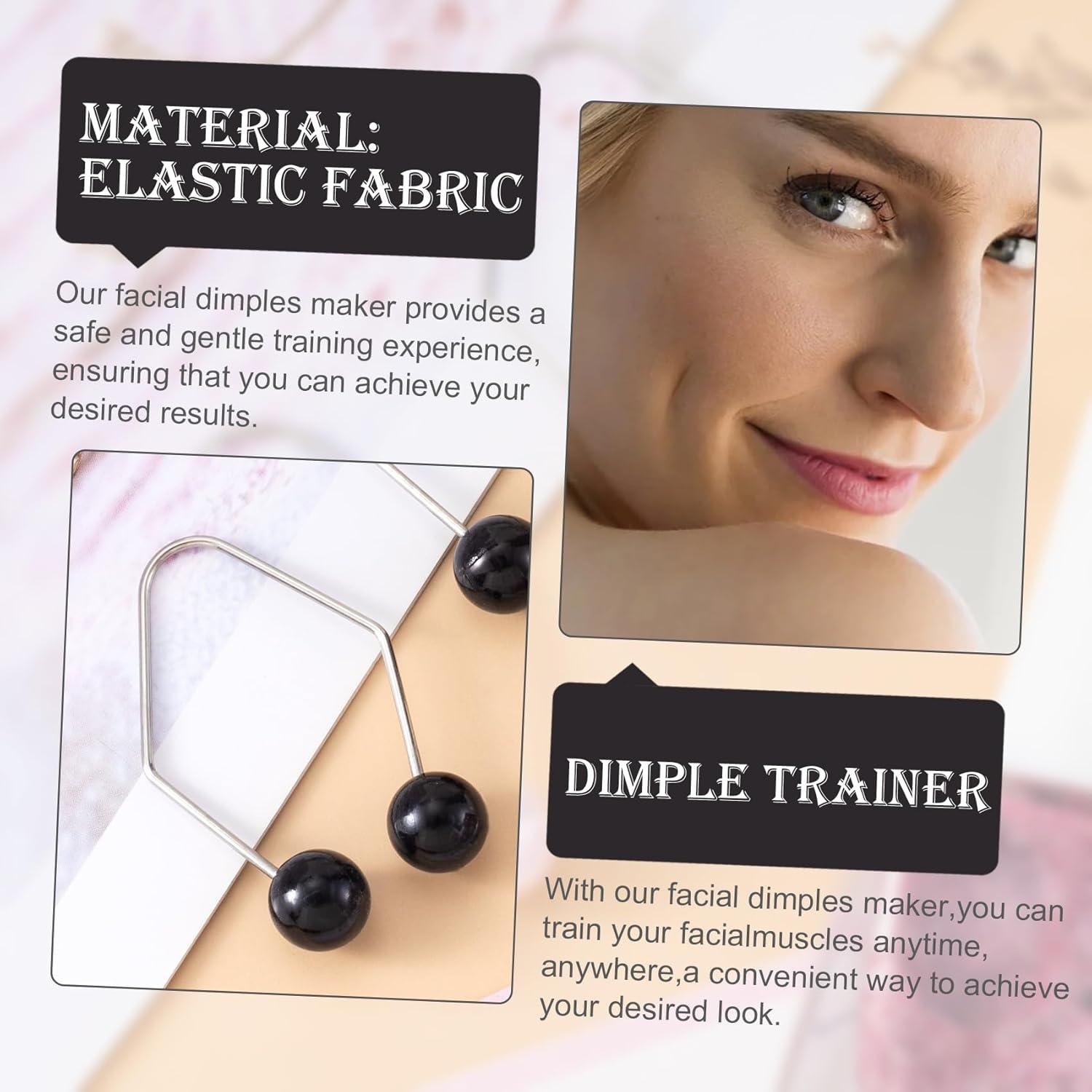 Creador de Hoyuelos Facial SmallCat 2PCS Negro - Ejercitador Muscular