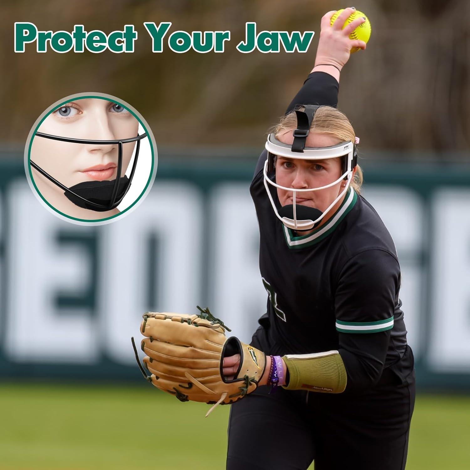 3 Almohadillas de Barbilla OctinPris para Casco de Softball