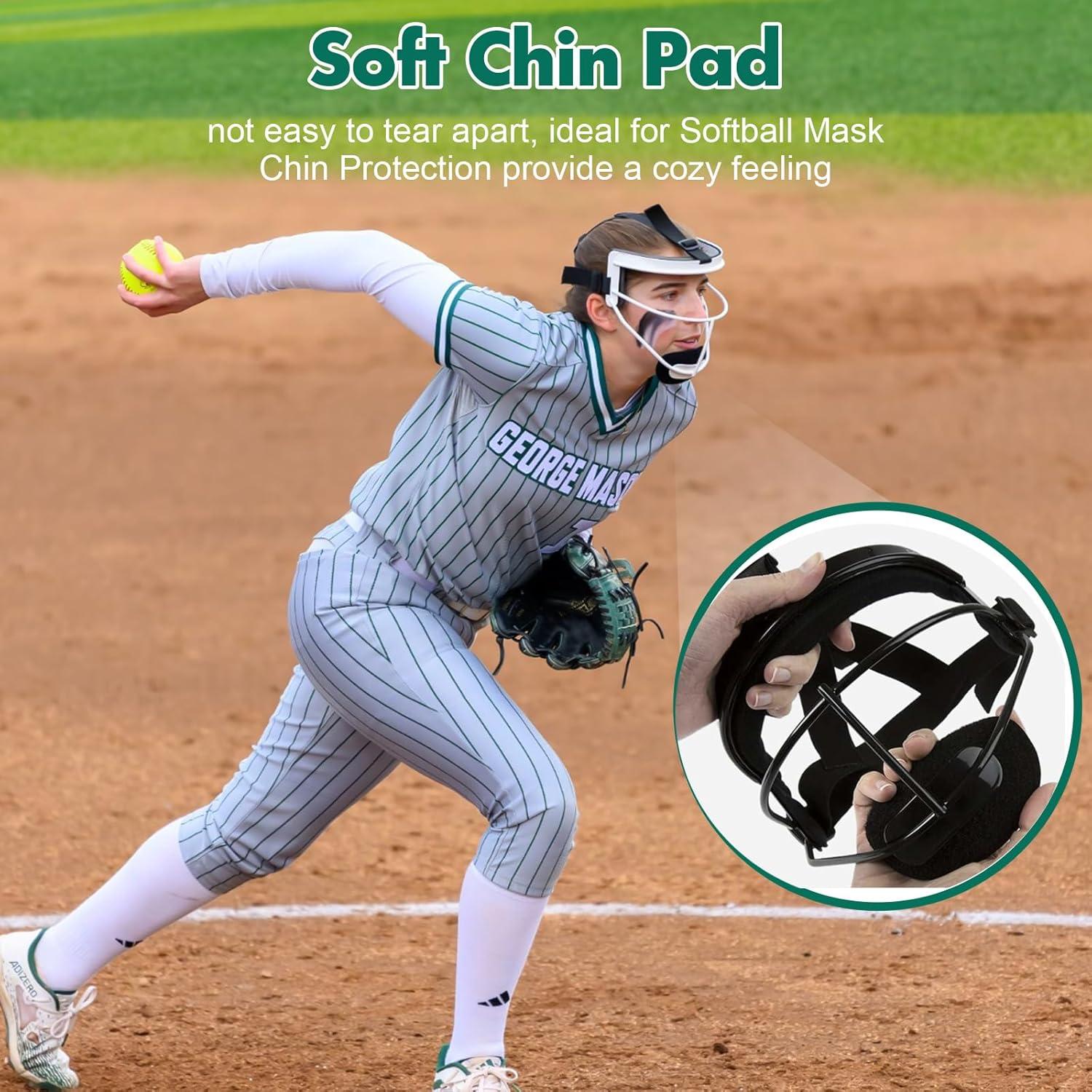 3 Almohadillas de Barbilla OctinPris para Casco de Softball