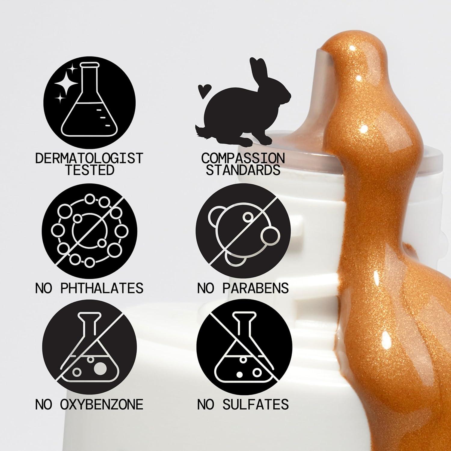 Bronceador Líquido Pacifica Sunny Glow - 40.82g, Brillo Natural