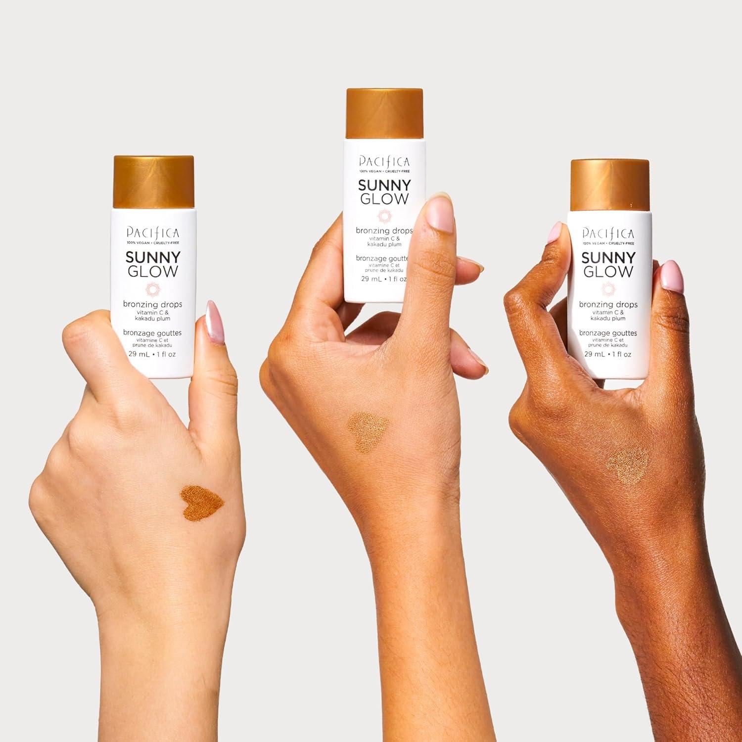 Bronceador Líquido Pacifica Sunny Glow - 40.82g, Brillo Natural