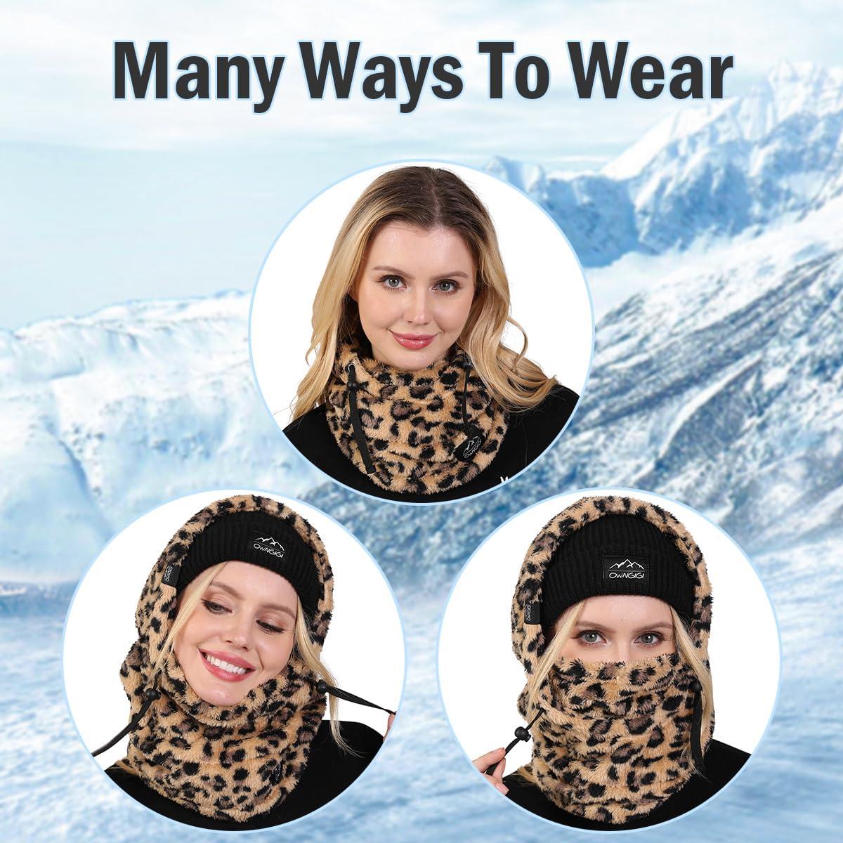 Pasamontañas de Invierno OWNGIGI Unisex Resistente al Viento