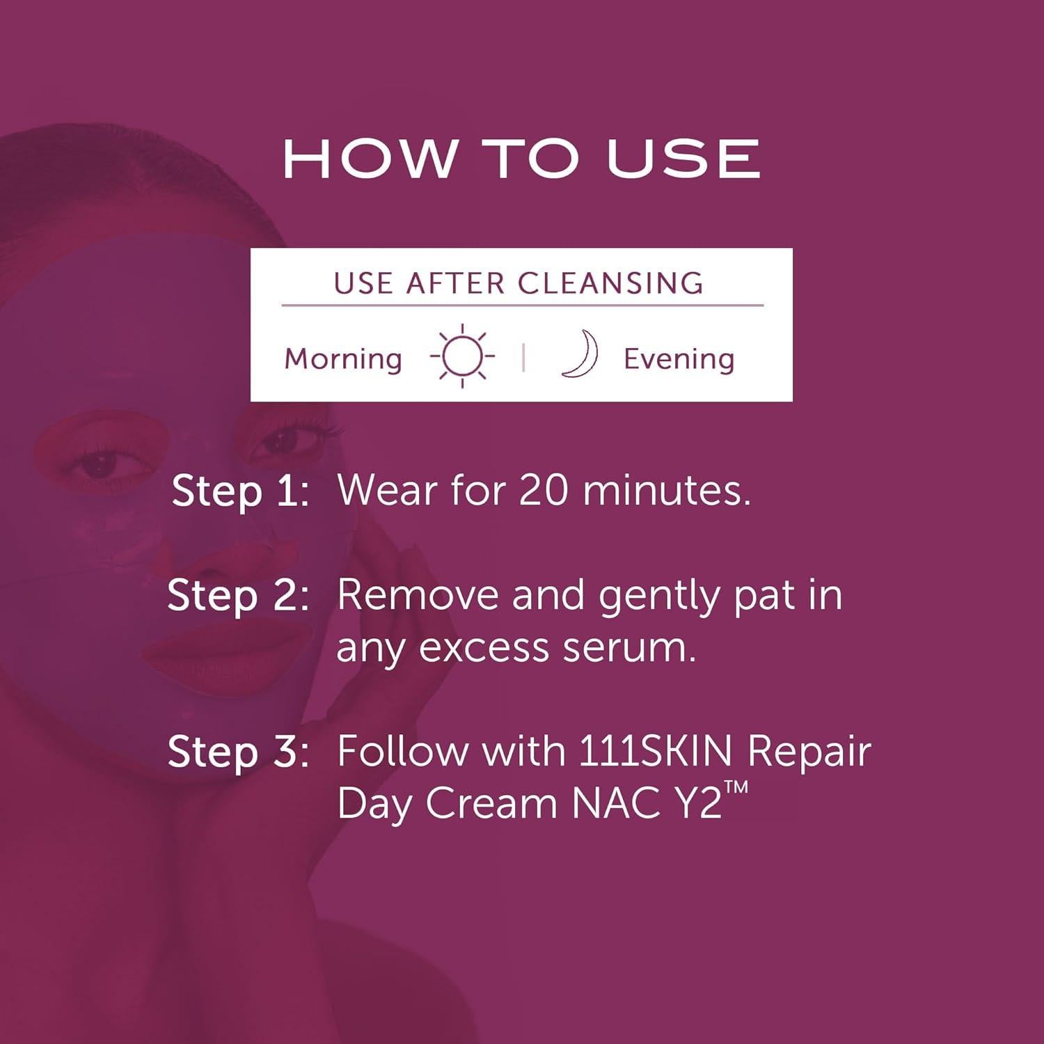 Máscara Facial Energizante 111SKIN Cryo De-Puffing - Set de 5