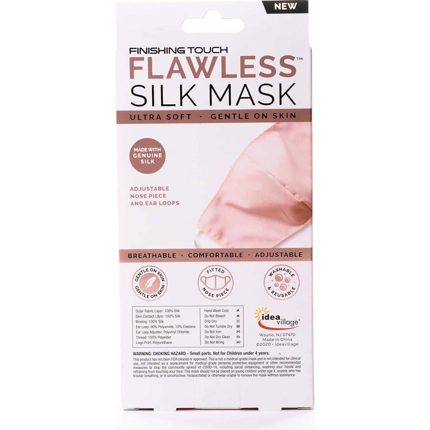 Mascarilla de Seda Lavable SPF 30 Rosa - 1 Unidad