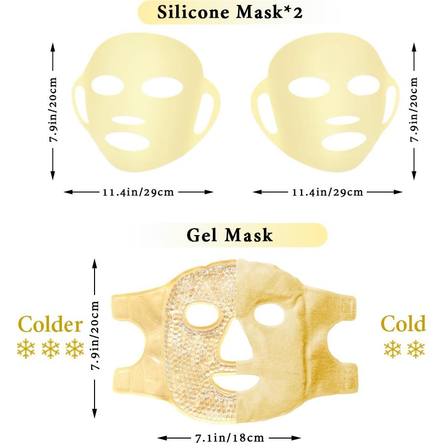 Set de Hielo Facial con 2 Fundas de Silicona Mis Cosas Novedosas