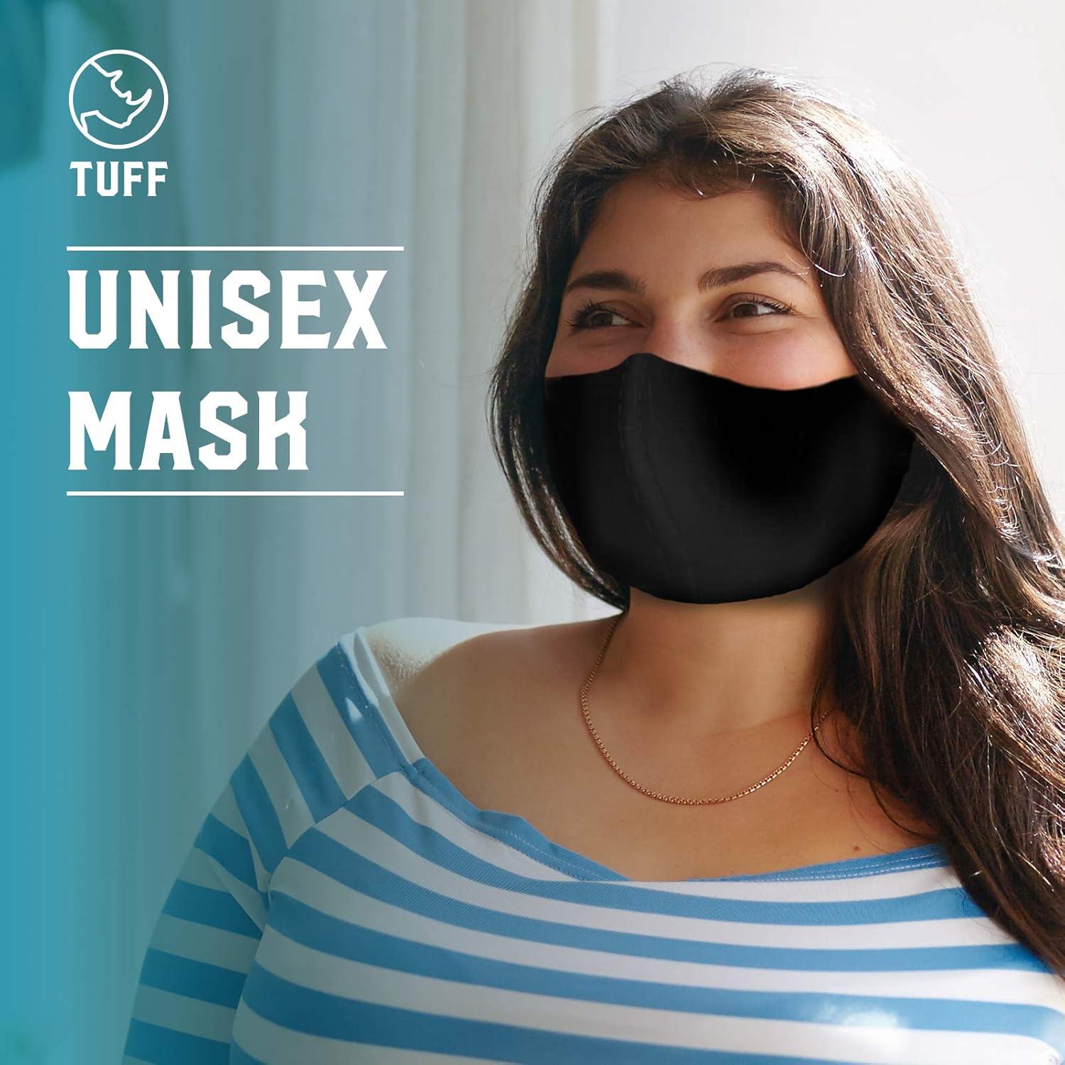 Máscara Facial Reutilizable Aonsen Adulto XL 3 Paquete - Negro