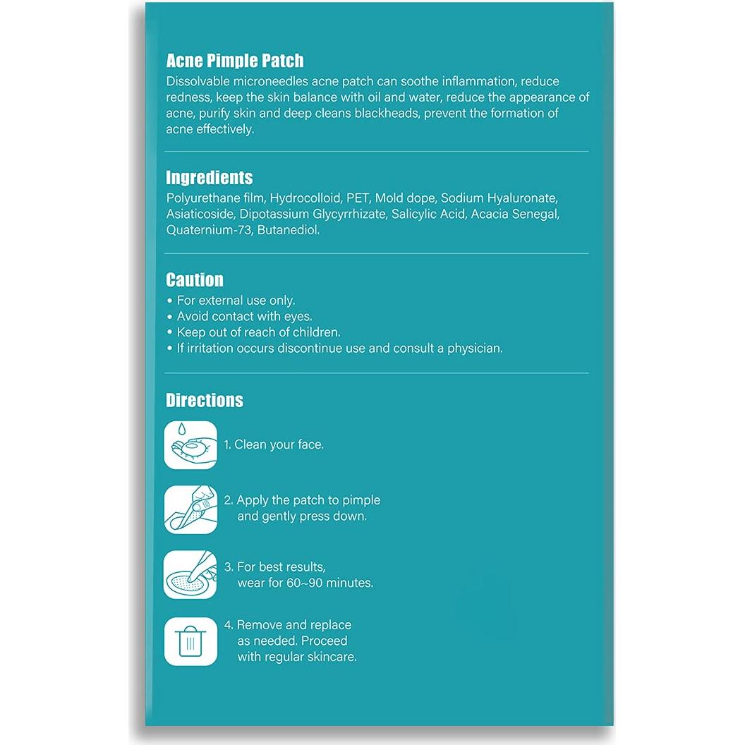 Parche Microdart para Acné 1HEROLABS - 18 Parches Hidrocoloides