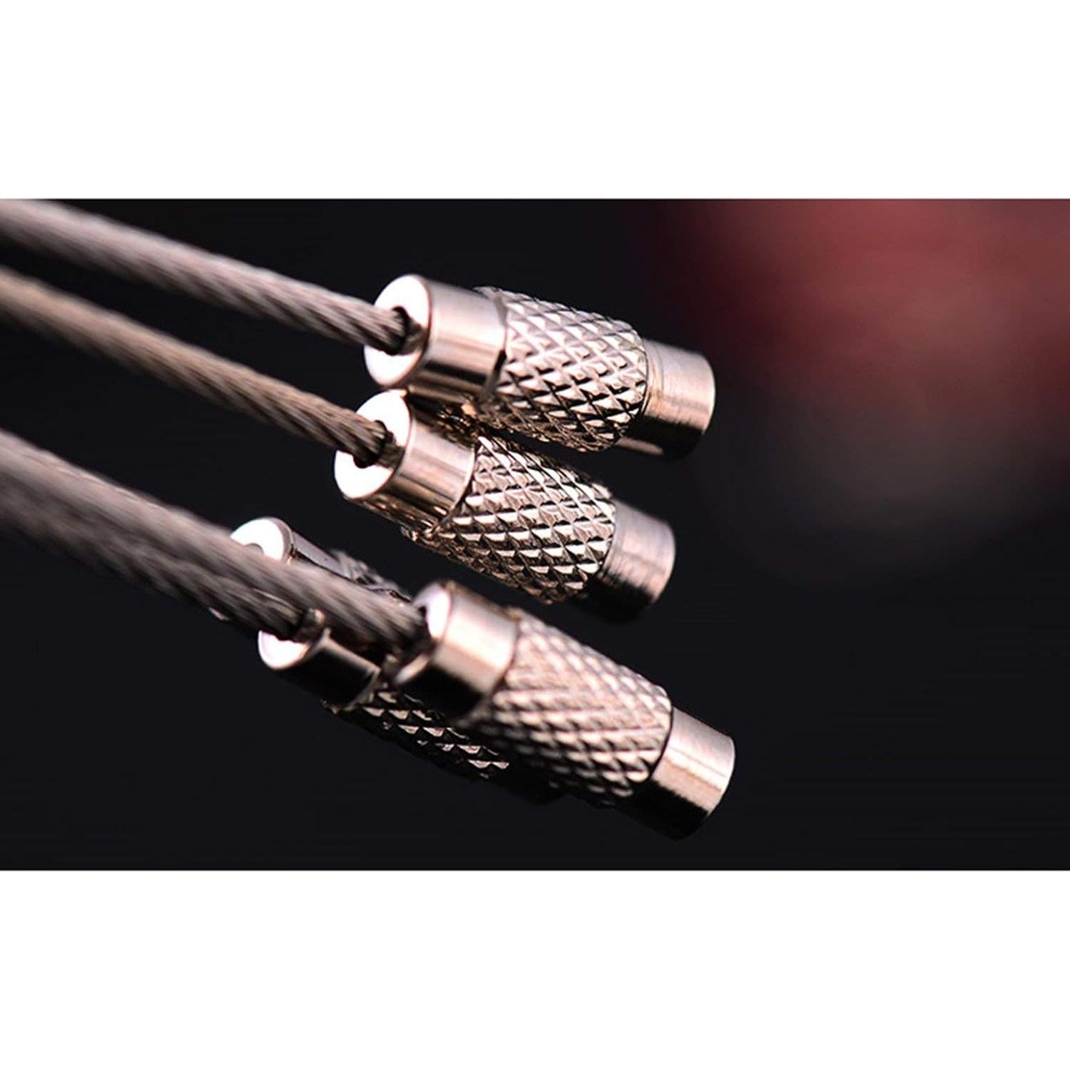 100 Llaveros de Alambre de Acero Inoxidable AOOTOOSPORT 16 cm