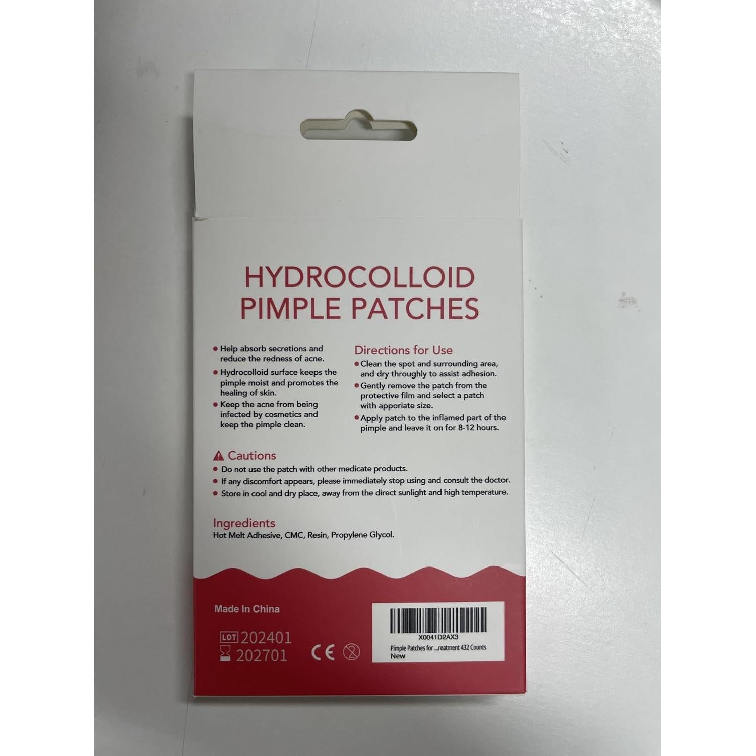 Parches para Acné Hidrocoloides AcneGo 432 Contadores 8mm y 12mm