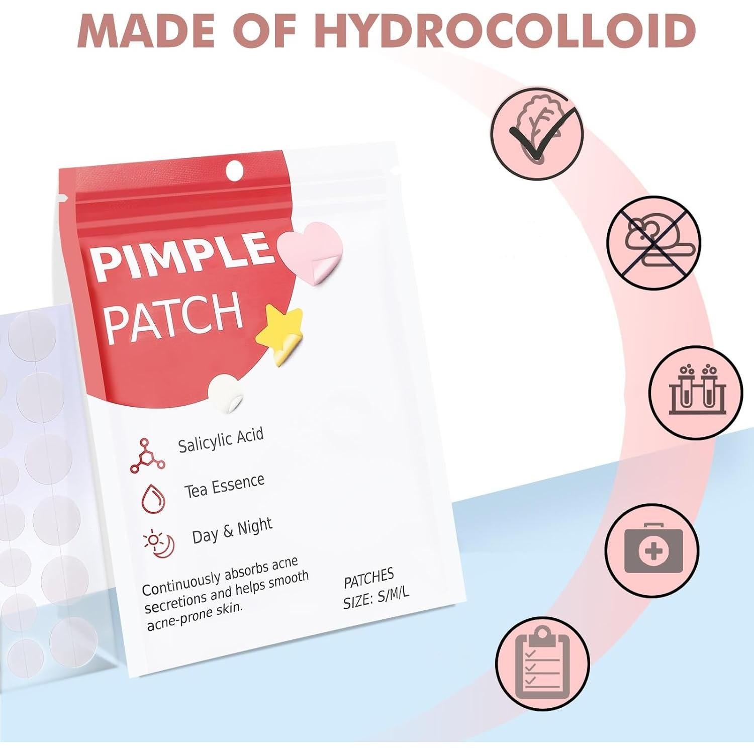 Parche para Granos Hidrocoloide Sundpik 316 Unidades Estrella