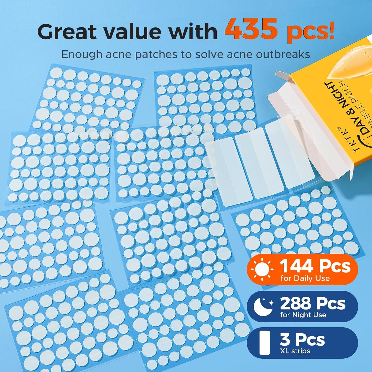 Parches para Acné TKTK - 435 Unidades, Hidrocoloides Día y Noche