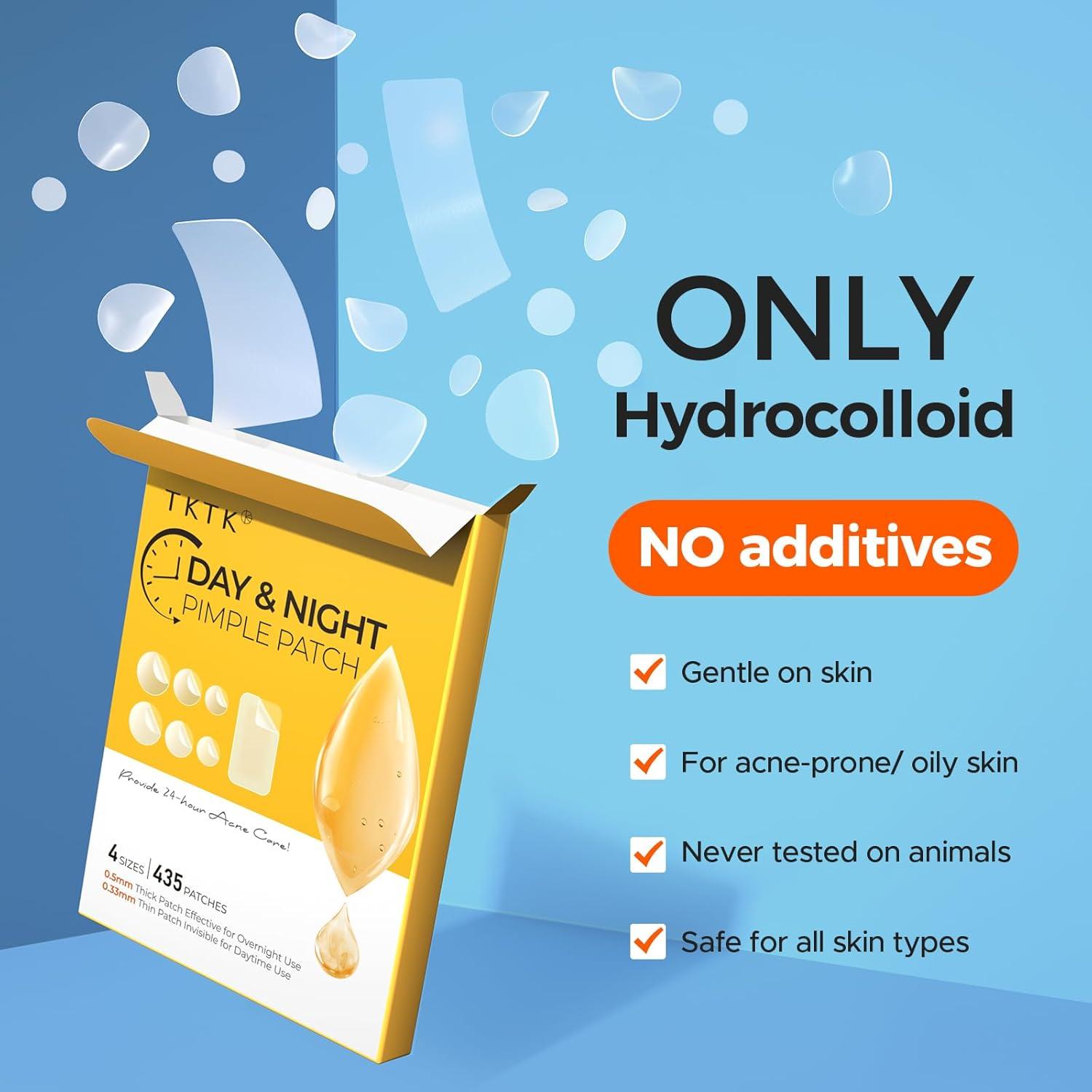 Parches para Acné TKTK - 435 Unidades, Hidrocoloides Día y Noche