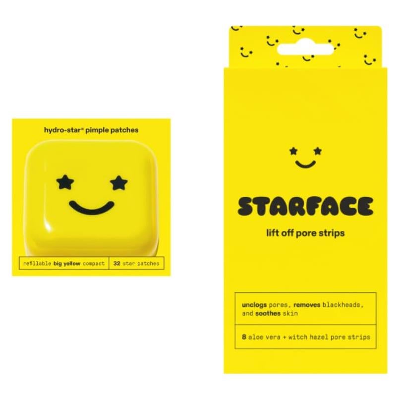 Parches para Granos Hydro-Star Starface 32 Unidades + Tiras Lift Off 8 Unidades