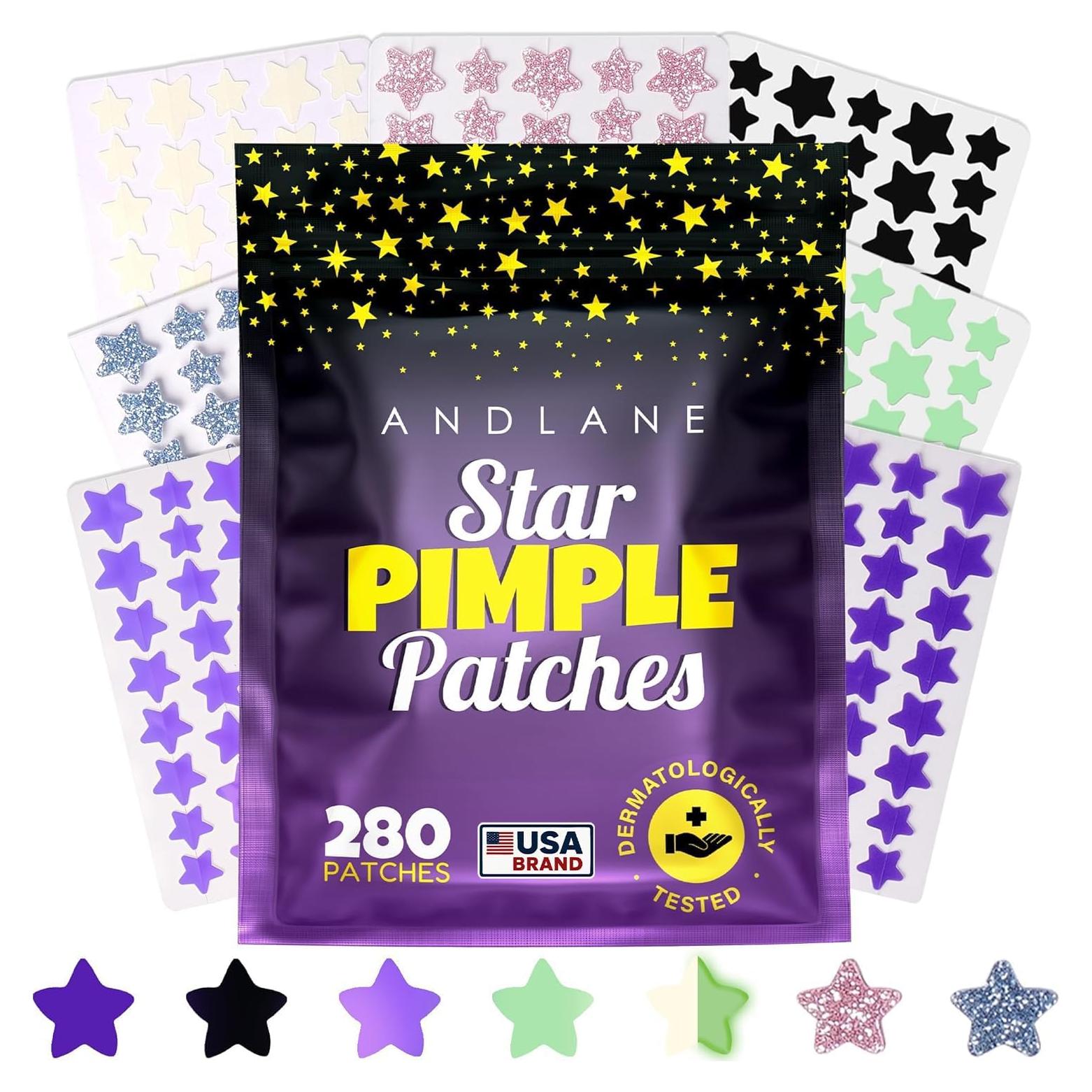 280 Parches Hidrocoloides Estrella Andlane - 3 Tamaños Multicolor