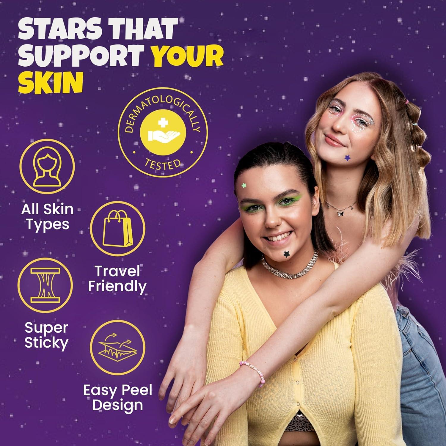 280 Parches Hidrocoloides Estrella Andlane - 3 Tamaños Multicolor