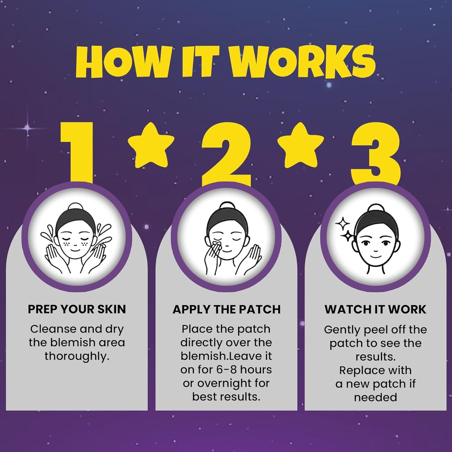 280 Parches Hidrocoloides Estrella Andlane - 3 Tamaños Multicolor