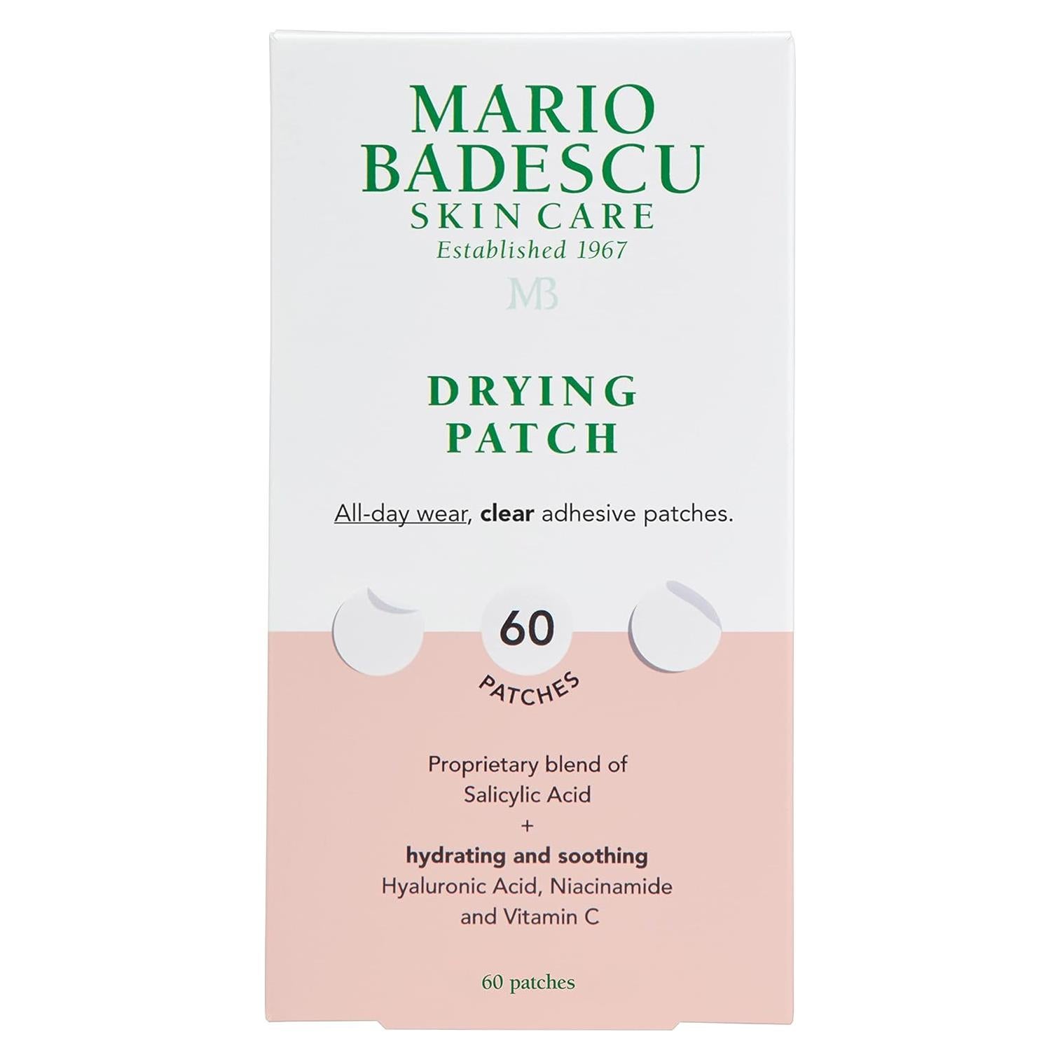 Parche Secante Mario Badescu 60 Parches 12mm Vegano