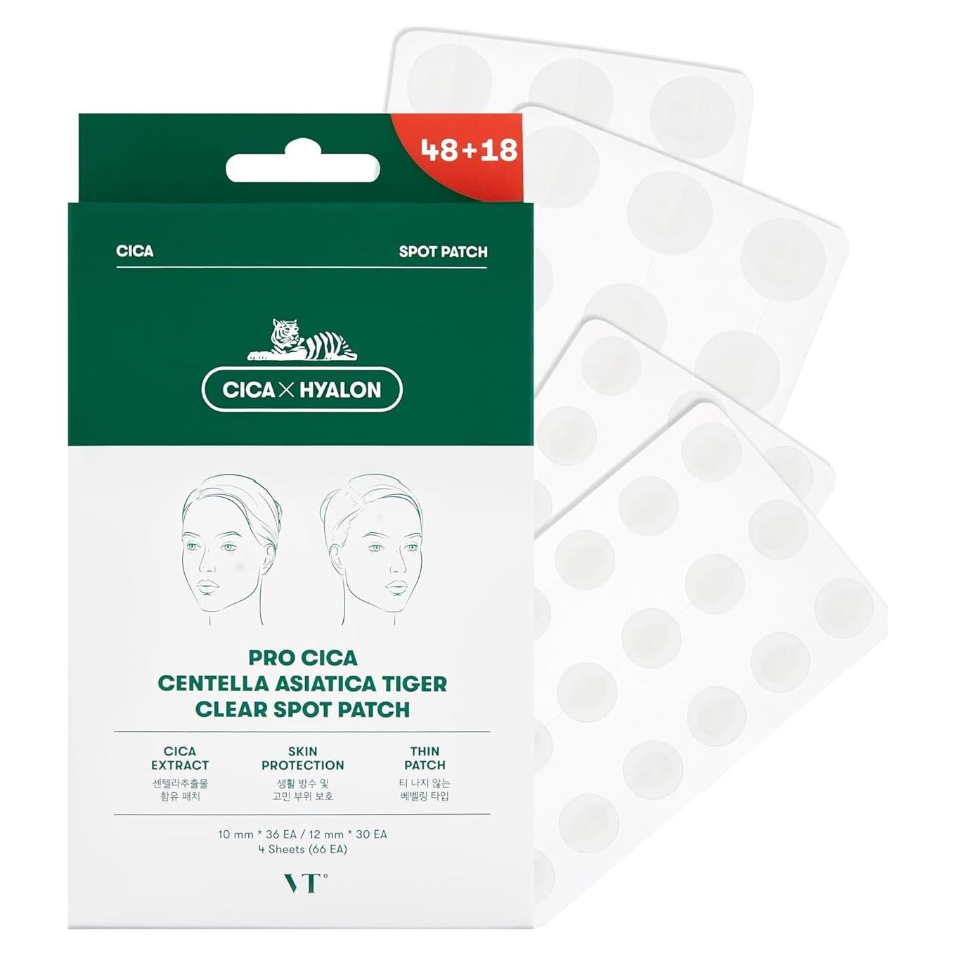 Parche CICA VT COSMETICS 66 Unidades - Centella Asiatica
