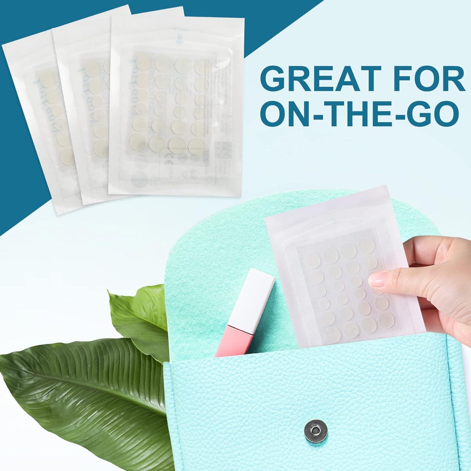 Parches para Acné LotFancy - 240 Unidades, 3 Tamaños (8, 10, 12mm)