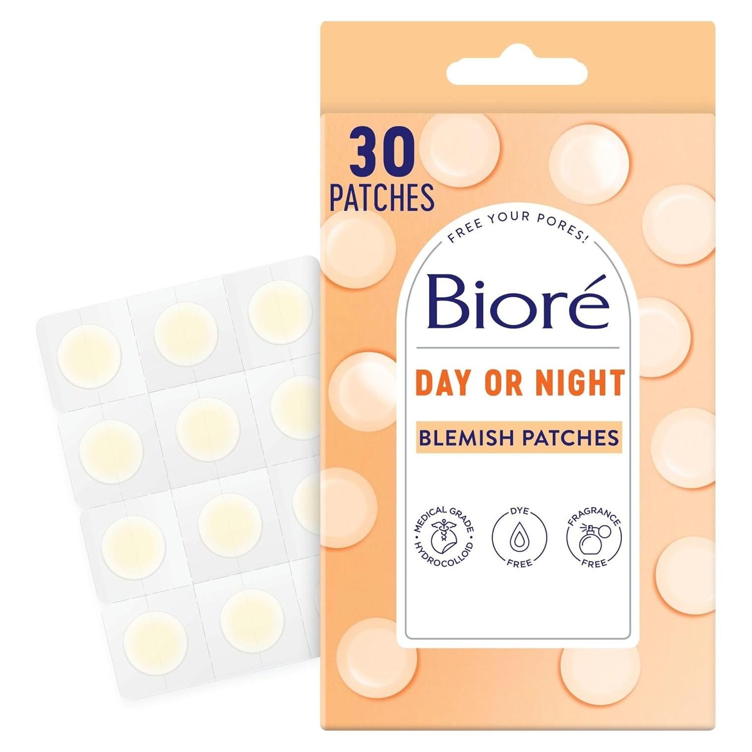 Parches para Granitos Biore 30 Unidades Hidrocoloide Grado Médico