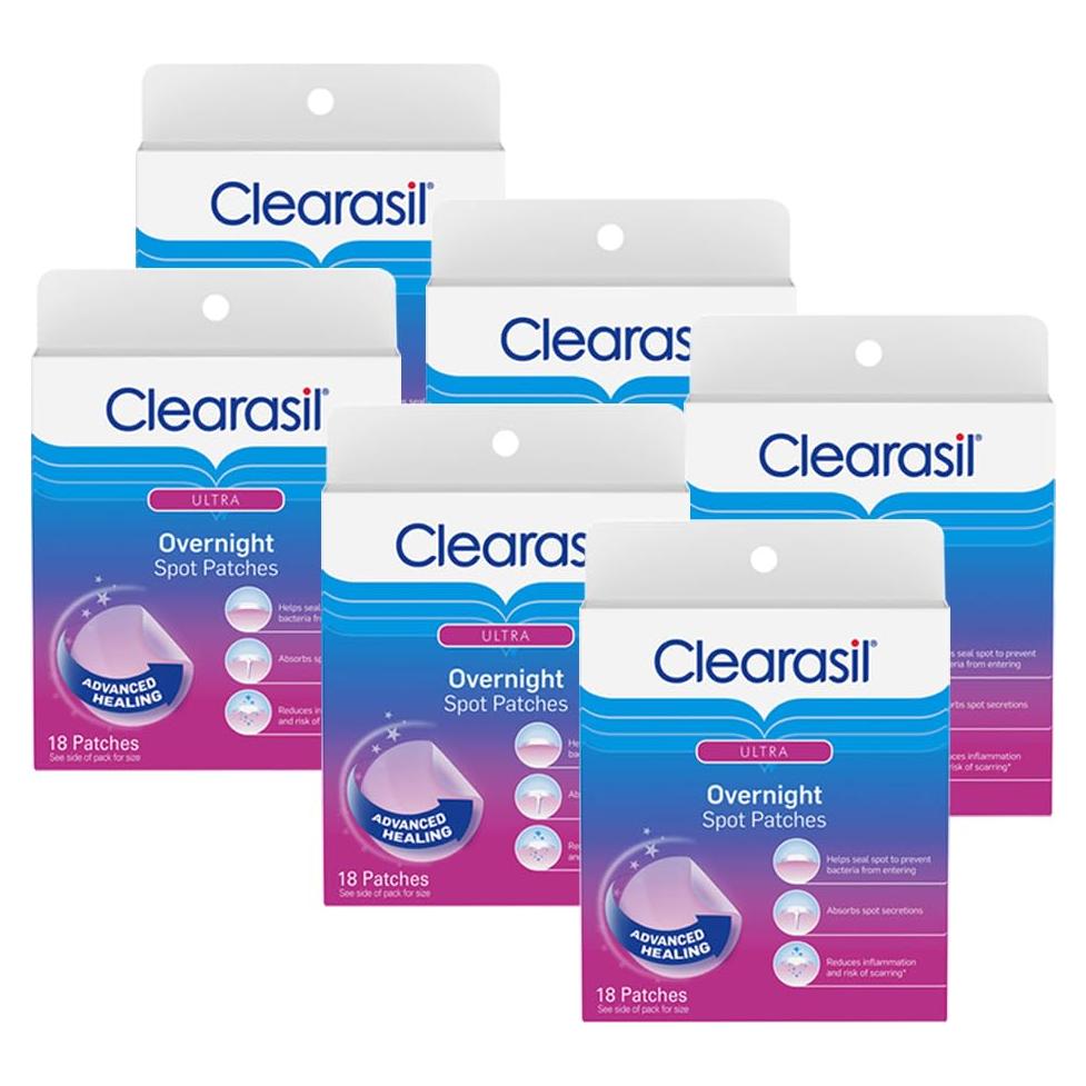 Parches Clearasil para Acné Nocturno - 18 Unidades