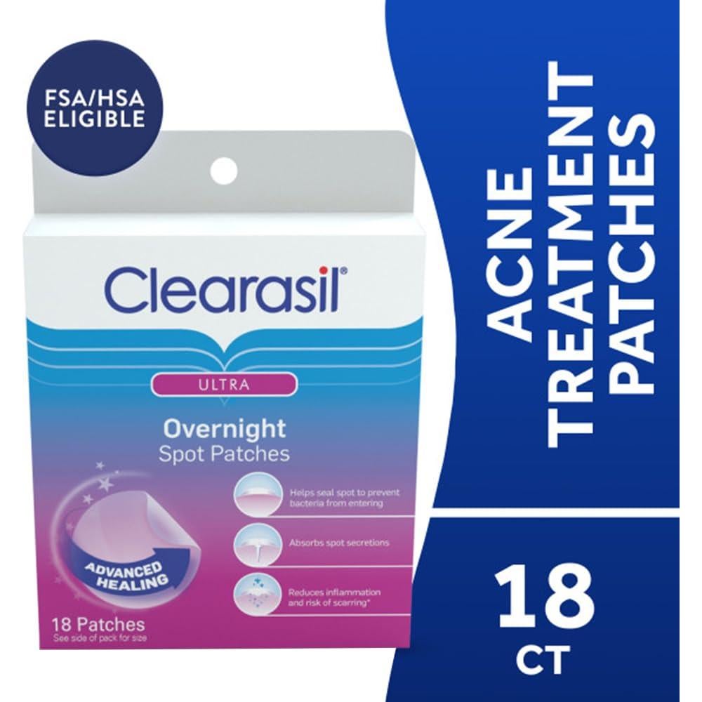 Parches Clearasil para Acné Nocturno - 18 Unidades