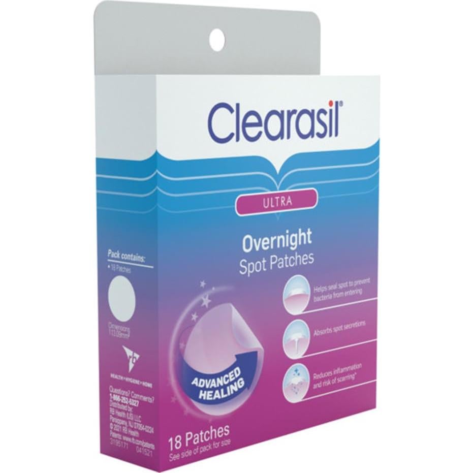 Parches Clearasil para Acné Nocturno - 18 Unidades