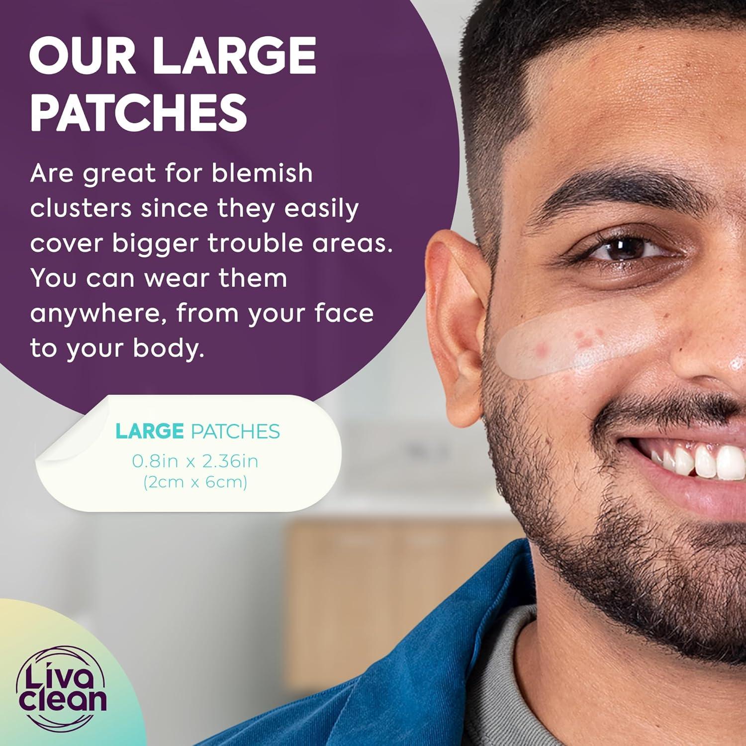 Parches Hidrocoloides Grandes LivaClean 50CT para Acné