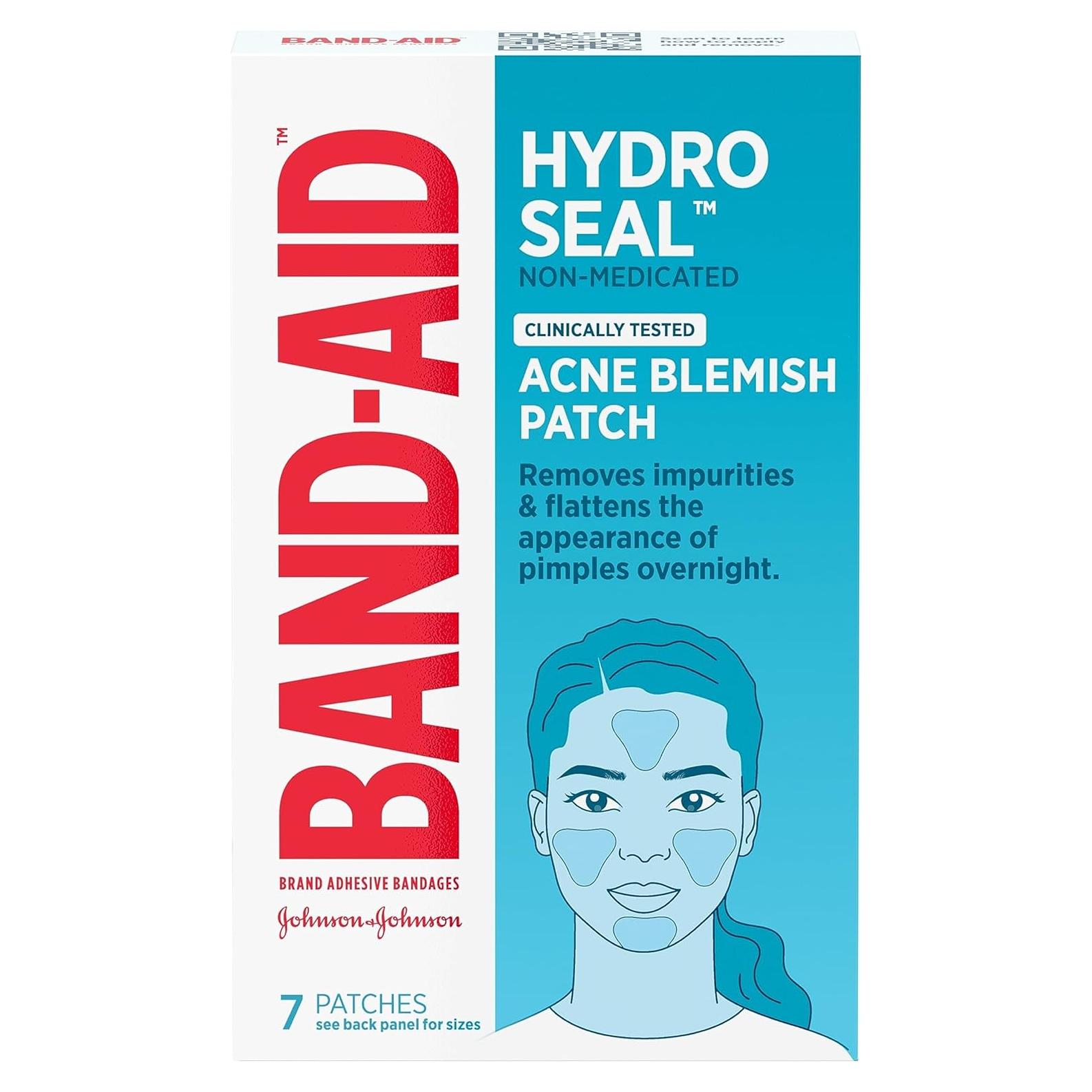 Parche para Acné Hydro Seal Band-Aid - 7 Parches para Cara