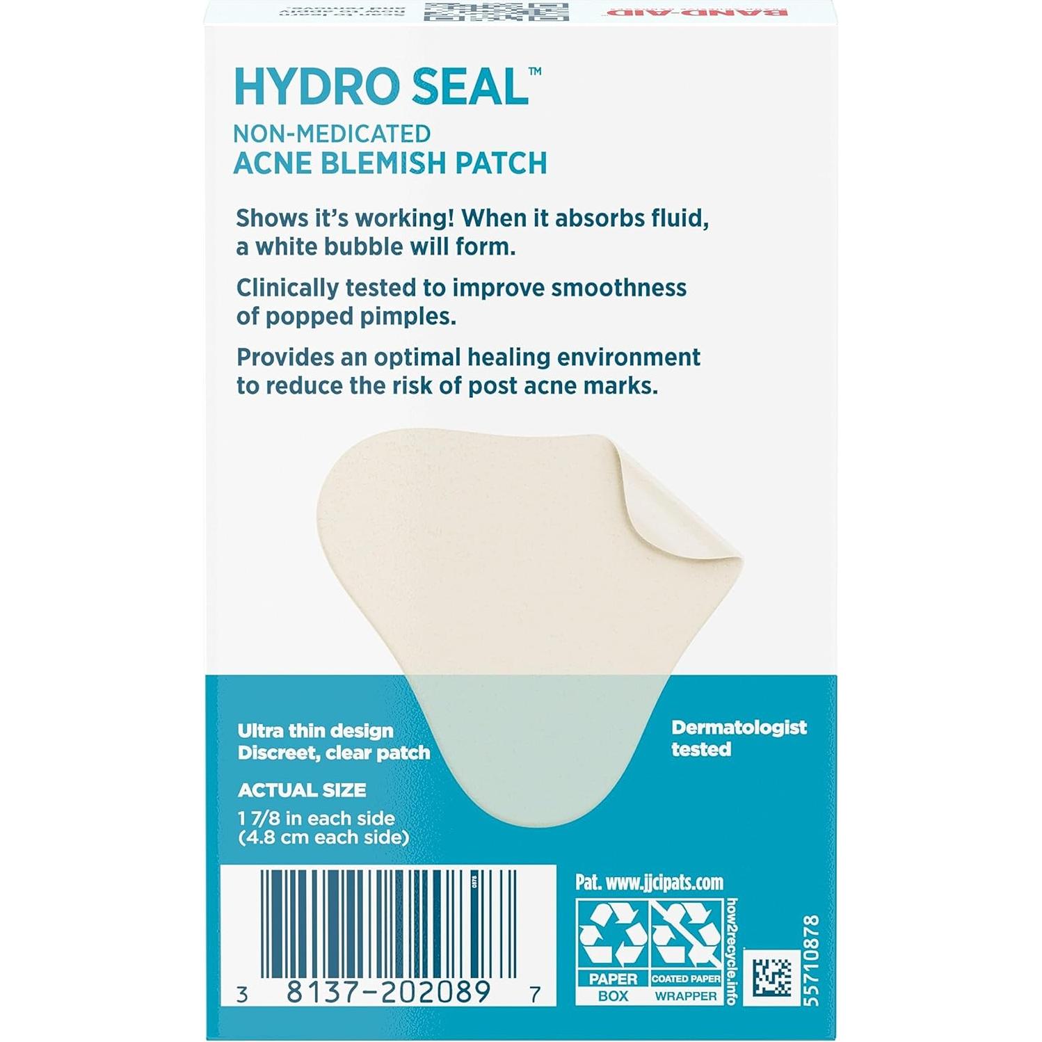 Parche para Acné Hydro Seal Band-Aid - 7 Parches para Cara