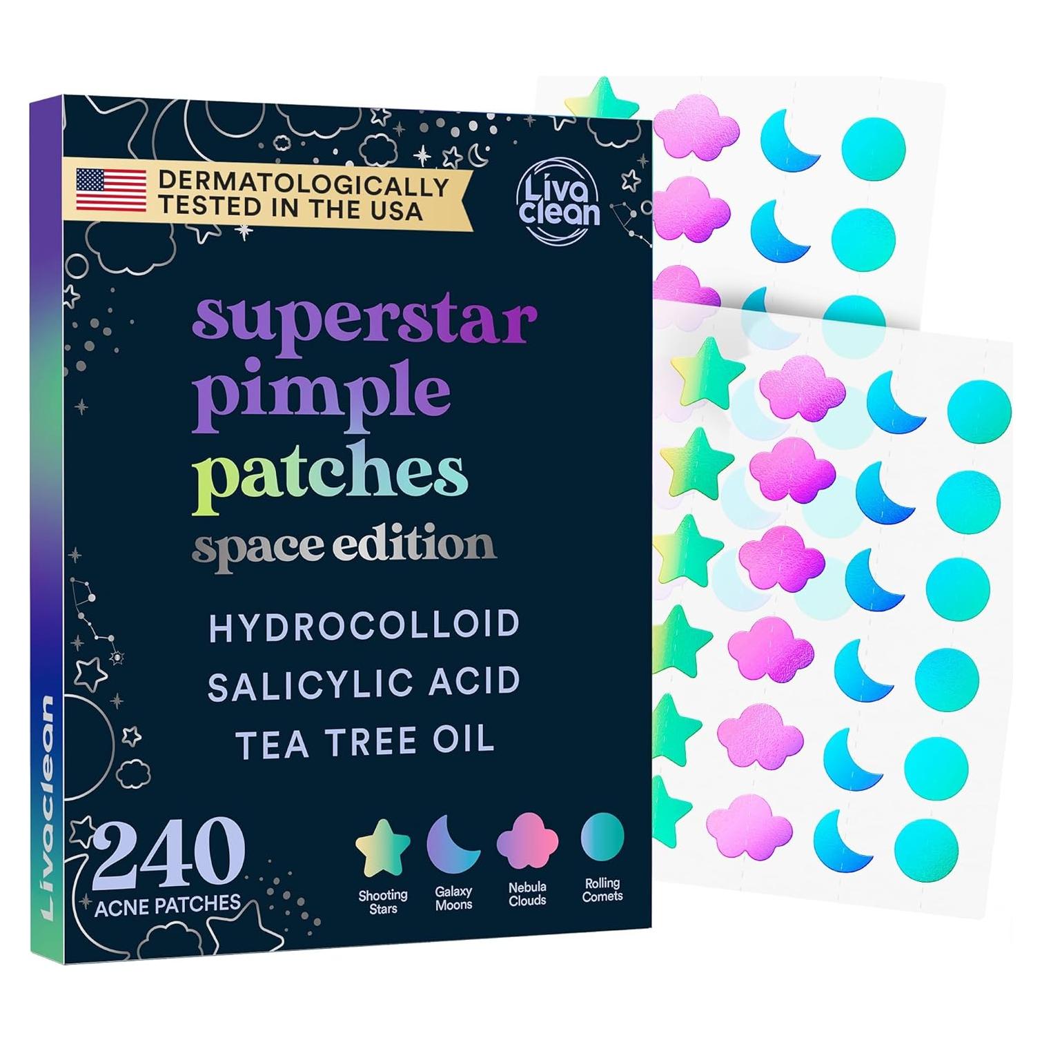 Parches para Acné LivaClean 240 CT Holográficos con Ácido Salicílico