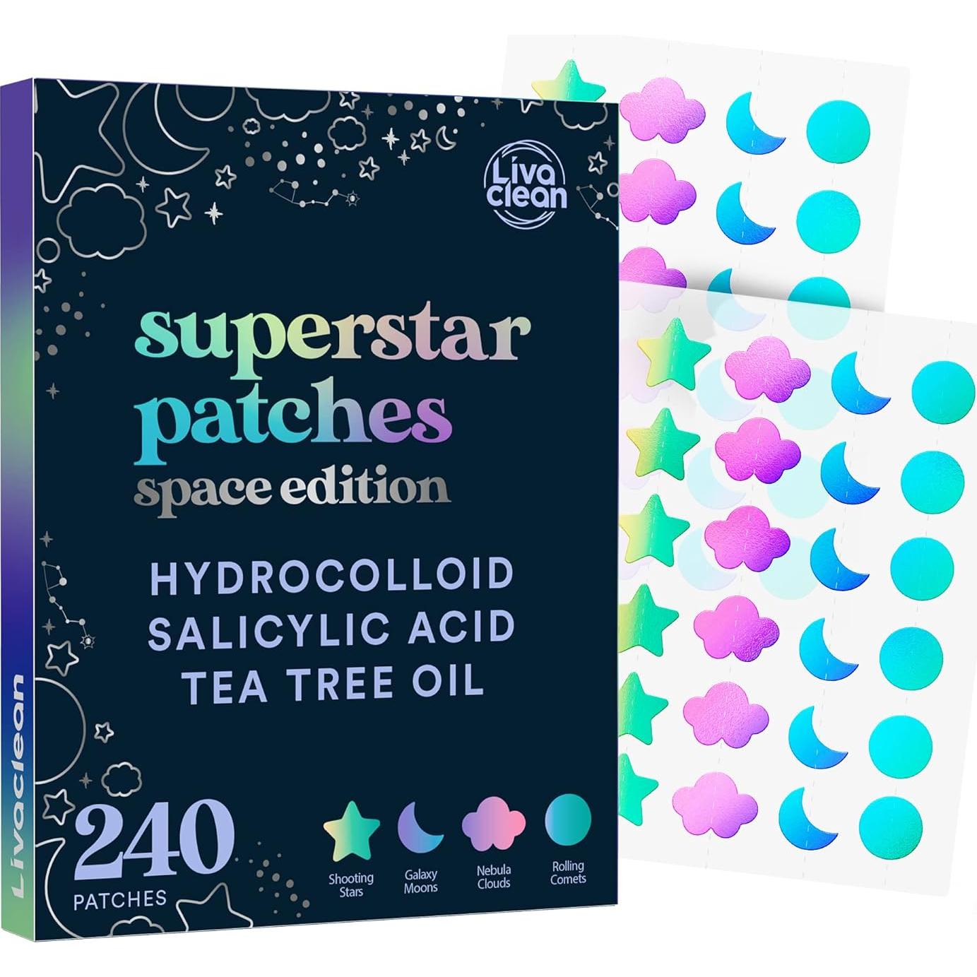 Parches para Acné LivaClean 240 CT Holográficos con Ácido Salicílico