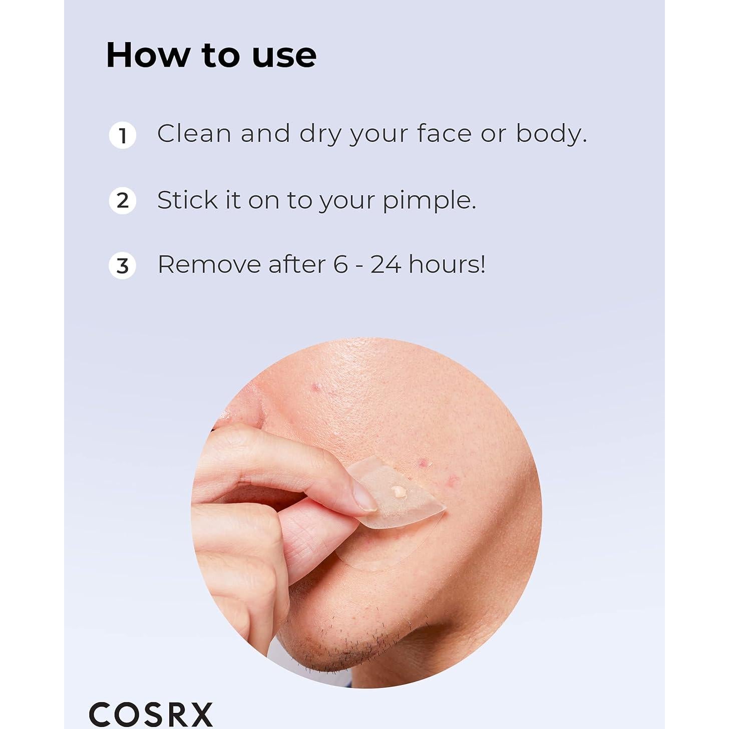 COSRX Master Patch Intensivo 10 Parches Ovalados para Granos